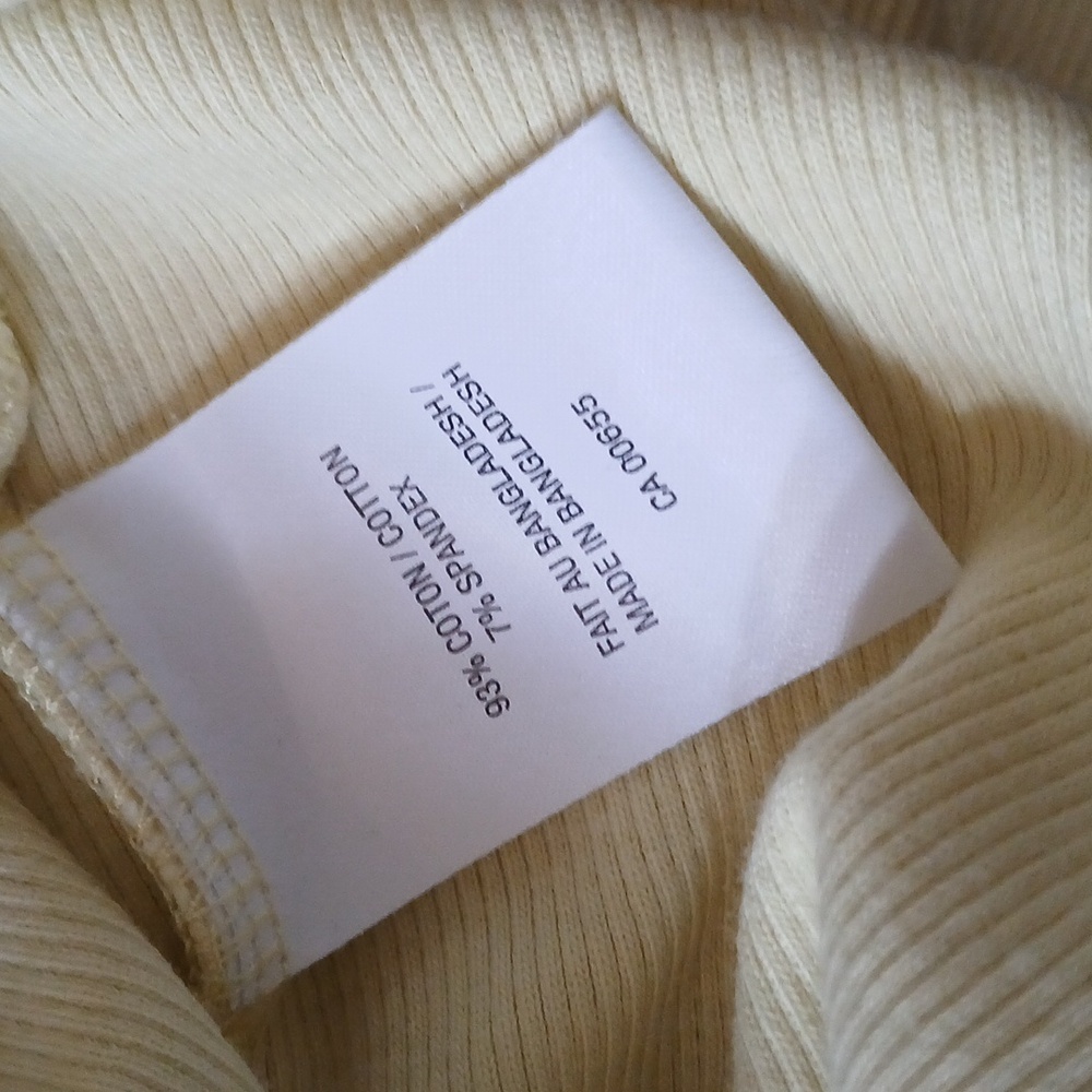 Reitman's Neon Yellow Ribbed Tank‎ - Picture 4 of 4